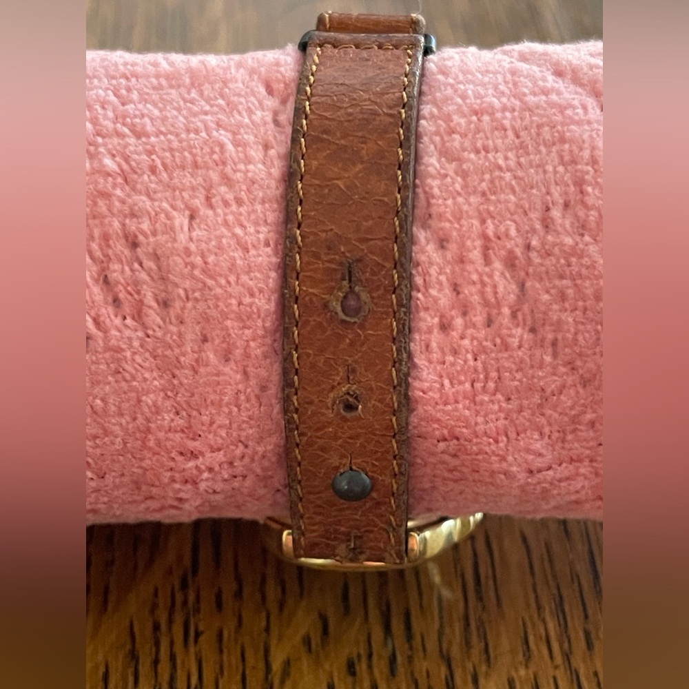 Daniel Mink Gold “Sahara” Swiss Quartz Watch with original leather band. EUC - Picture 10 of 13